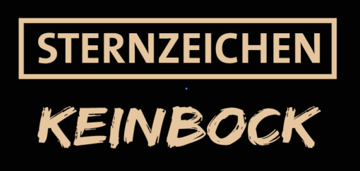 Sternzeichen Keinbock Schwarz