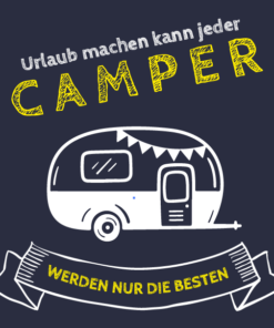 Campingmotiv navy