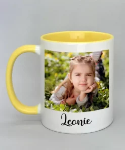 Phototasse Leonie Innenseite gelb