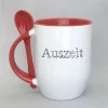 Löffeltasse Auszeit rot