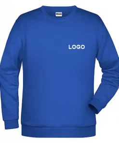 Herren Sweatshirt mit Logo royalblau