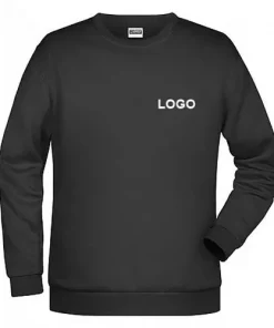 Herren Sweatshirt mit Logo schwarz