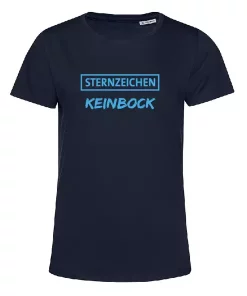 Statement-Shirt Sternzeichen Keinbock navy