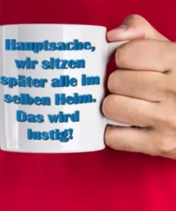 Tasse in der Anwendung